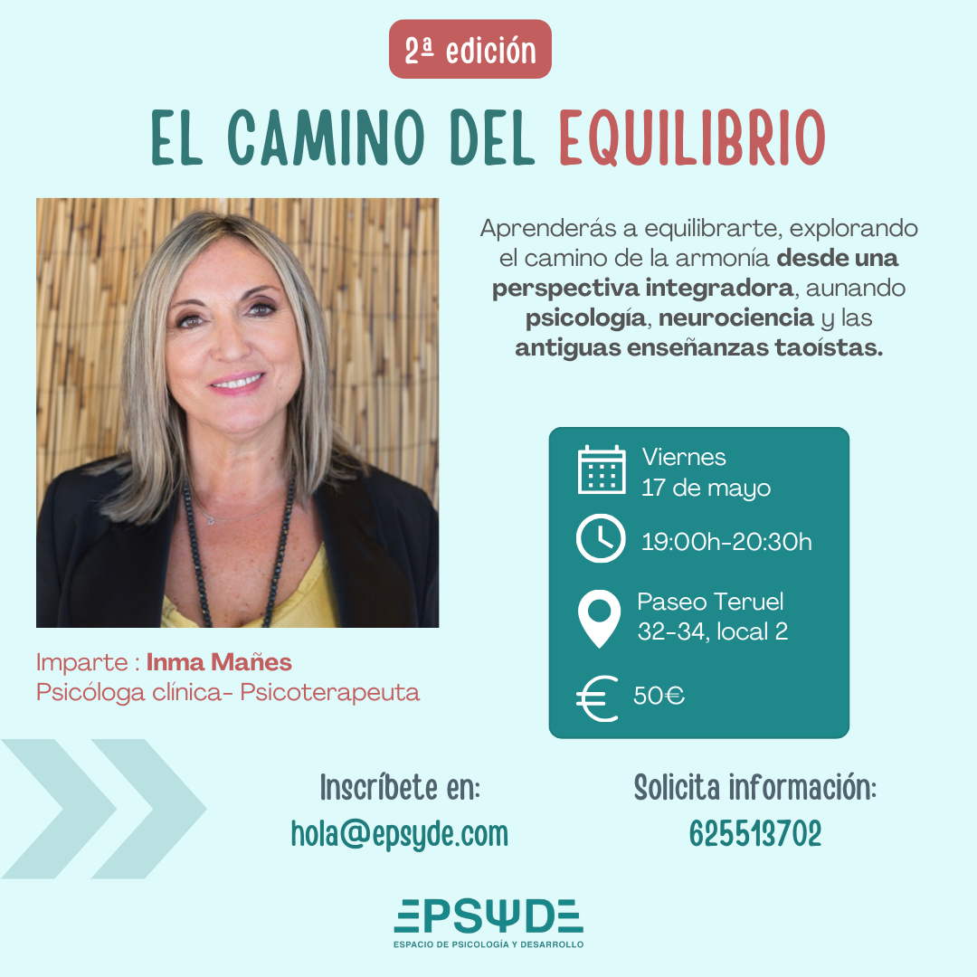Portada de la 2ª edicion - Taller El camino del equilibrio Epsyde